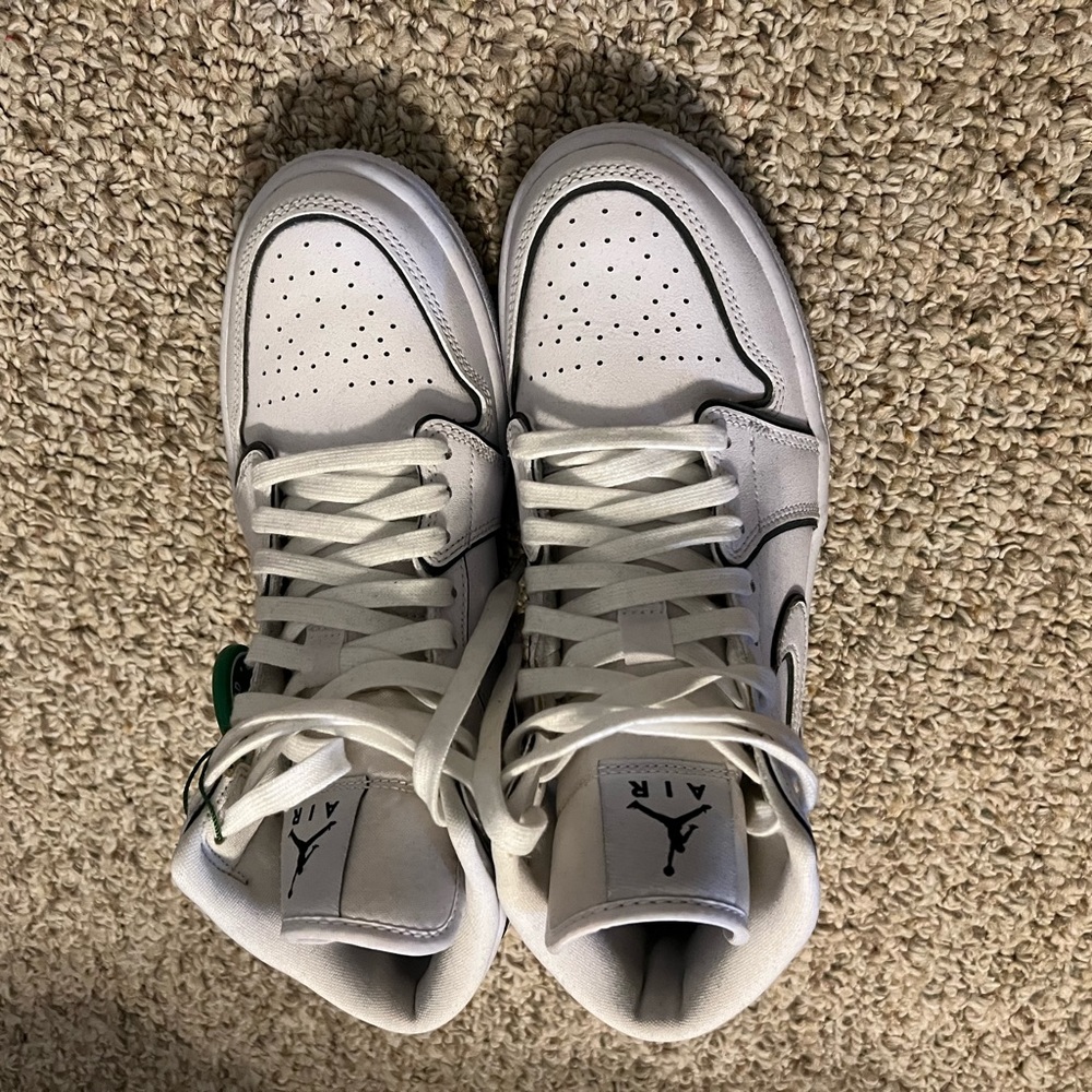 Iridescent air Jordan highs women’s shoe